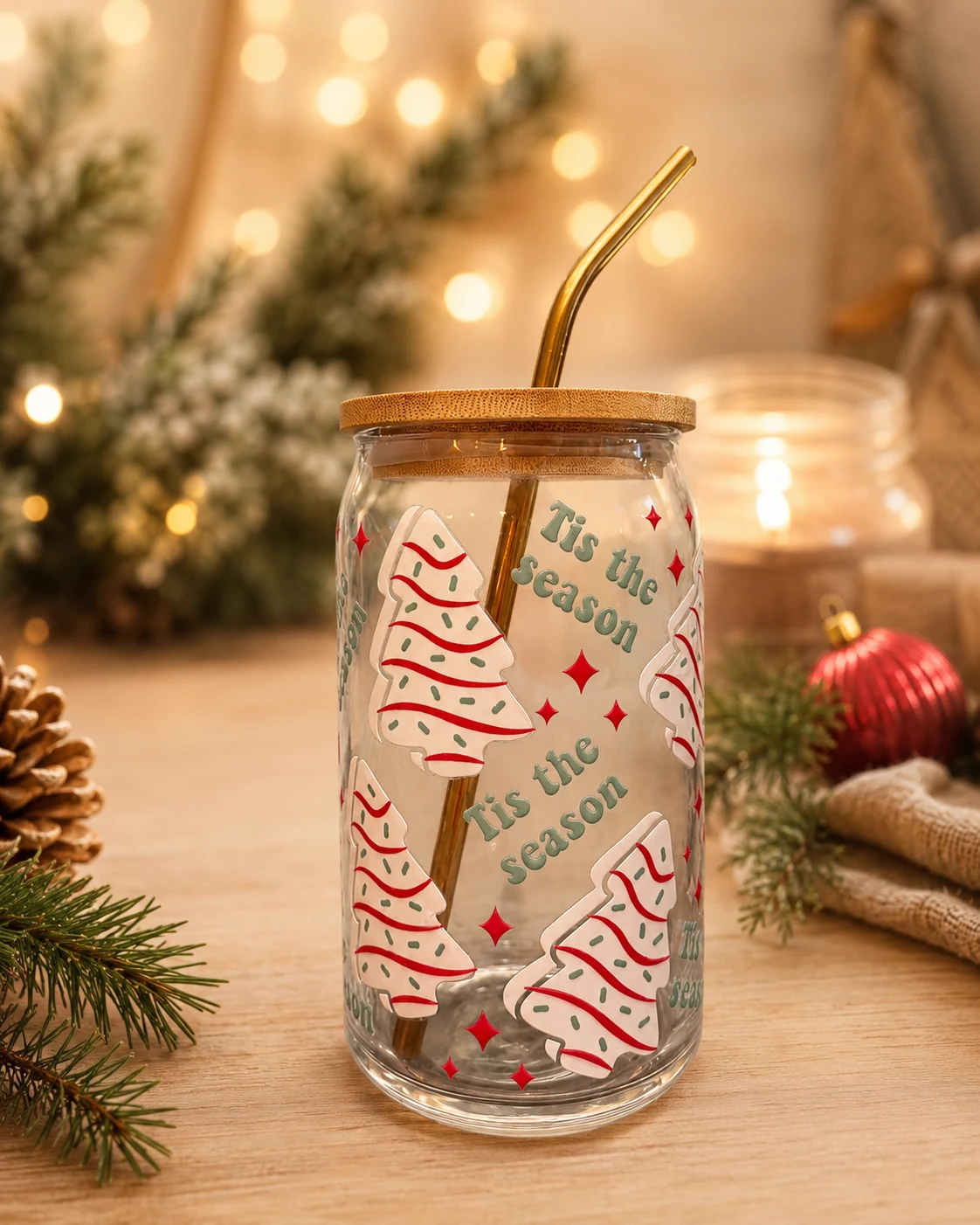 Holiday glass tumbler collection